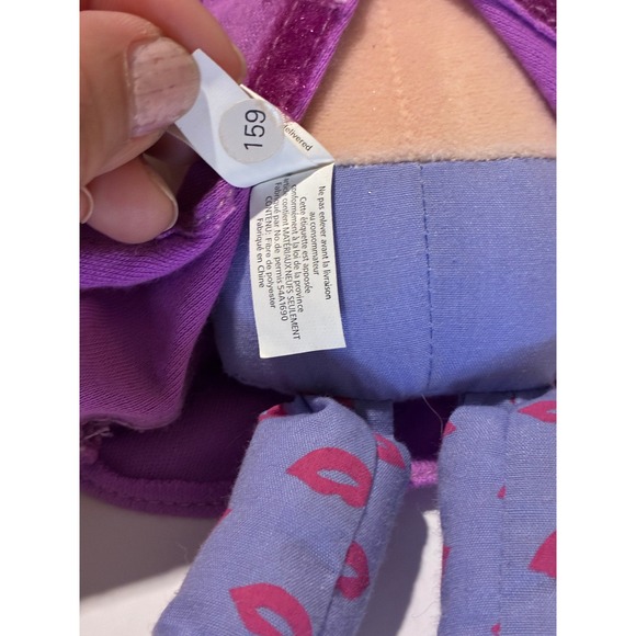 Carissa Rag Doll Blonde Pigtails Purple Dress Lip Print Leggings Shoes - Picture 9 of 11